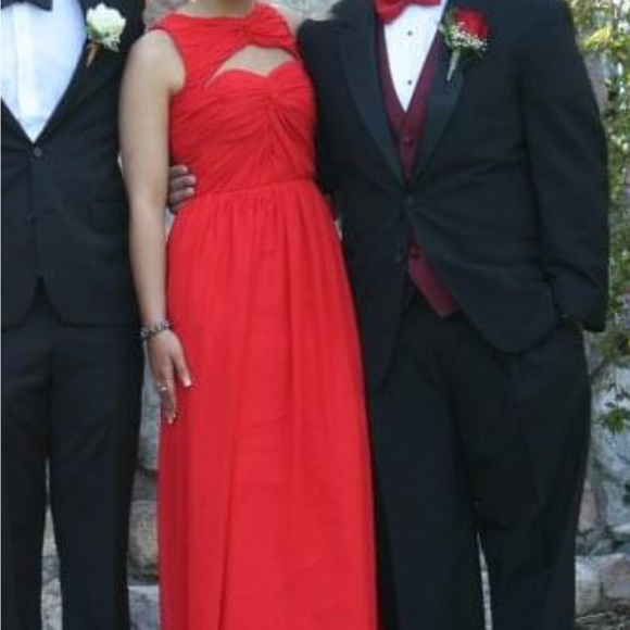 Ruby Red Prom Dress - Picture 5 of 7